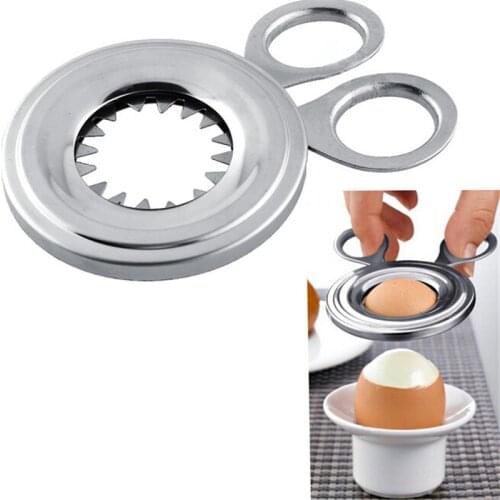 Durable Convenient Stainless Steel Boiled Egg Shell Topper Cutter Snipper Opener Kitchen Gadget Home Essential Egg Cracker