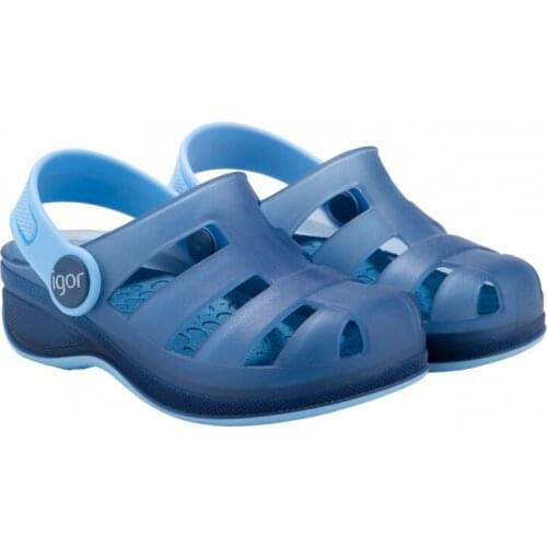 Rubber clogs for boy or girl model Surfing Transparent of Igor