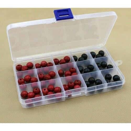 Multi Compartment Clear Storage Box Jewelry Beads Organizer Container Multipurpose Small Item Organize Transparent Boxes