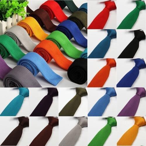 Christmas Tie MenS Colourful Tie Knit Knitted Ties Necktie Narrow Slim Skinny Woven Plain Cravate Narrow Neckties