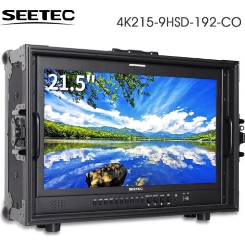 Seetec 4K215-9HSD-192-CO 21.5 inch IPS Full HD 1920x1080 Carry-on Broadcast Monitor with 3G-SDI HDMI AV YPbPr Director Suitcase