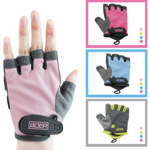Women breathable fitness gloves sports gloves cycling outdoor half-finger gloves Silicone roller skating wear-resistant gloves