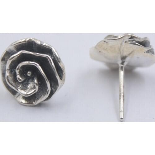 New Arrival S925 Sterling Silver Earrings Women Luck Flower Stud Earrings Best Gift