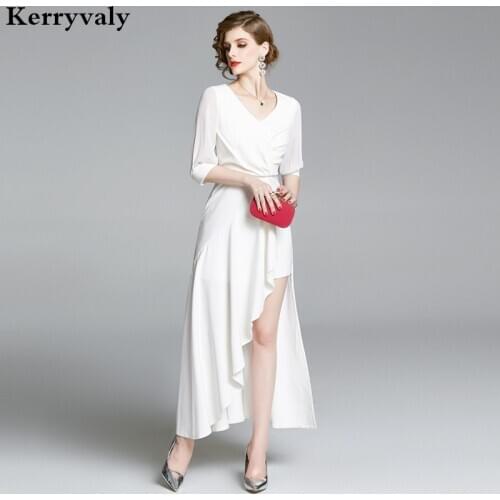 Summer White Fishtail Sexy Long Dress Robe Femme T 2021 Gown High-Waisted Women Maxi Dress Robe Longue Vestido Longo K3954