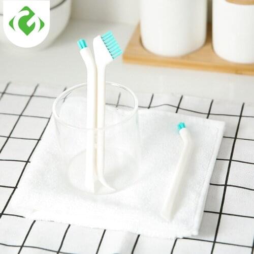 2pcs/set Cleaning Brush Thermos Bottle Baby Milk Bottle Portable Long Handle Narrow Gap Cleaning Brush Household Cleaning Tools