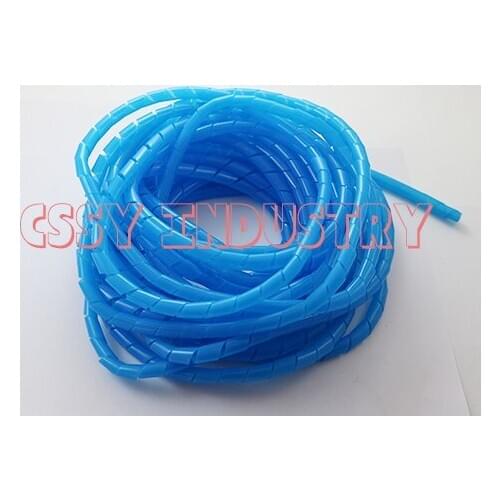 2017 freeshipping 6mm spiral wrapping bands red red yellow blue green wire cable