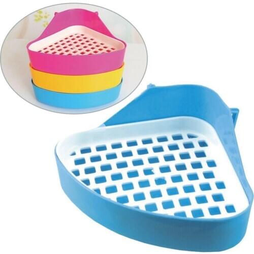 2020 New Triangle Small Pet Hamster Bathroom Toilet Supplies Hamster House Pig Pet Guinea Rat Cleaning E7P1