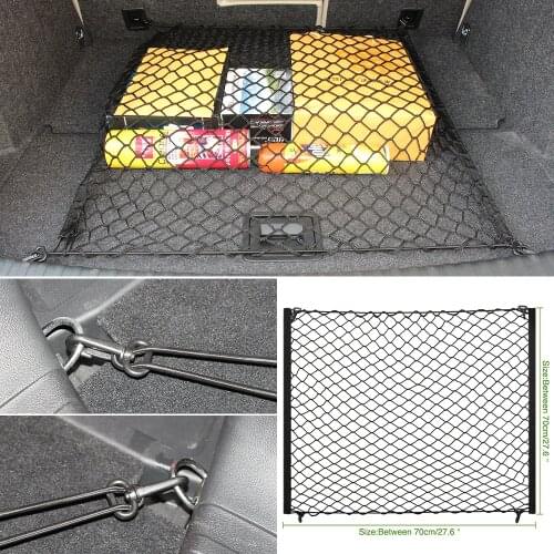 70*70cm 4 HooK Car boot string bag Elastic for ford focus 2 kia rio chevrolet cruze toyota solaris kia ceed lada vesta lada