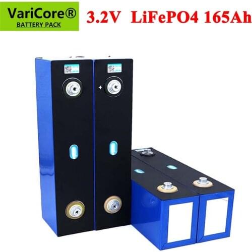 VariCore 3.2V 165Ah Lifepo4 Rechargeable Battery Lithium Iron Phosphate 12v 24v for Electric car Solar Energy storage