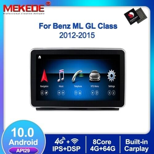 4G lte Android 10 9'' Car Multimedia Player Car Radio GPS Navigation For Mercedes Benz ML-Class W166 2012-2015 GL X166 4+64G