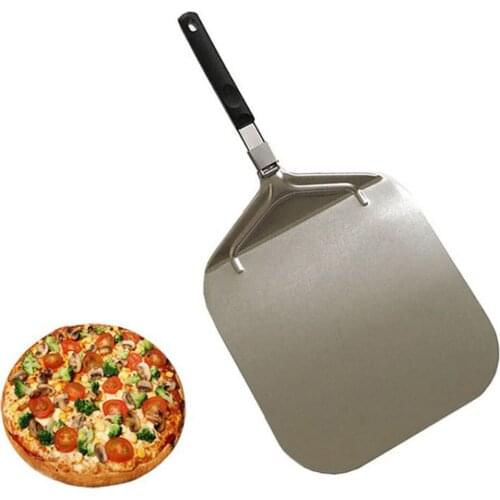 Anti-scald Pizza Peel Large Pizza Lifter Folding Handle Pies Transfer Paddle Baking Tray Home Use Cooking Helper
