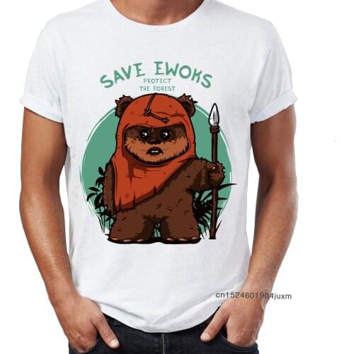 Brand New Men T Shirts Eco Warriors Ewoks Save The Forest Artsy Awesome Artwork Printed High Street Tee Shirts For Man