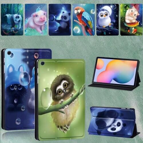 For Samsung Galaxy Tab S6 Lite 2020 P610 P615 10.4 Inch Flip Cute Animal Series Pattern Pu Leather Stand Tablet Case
