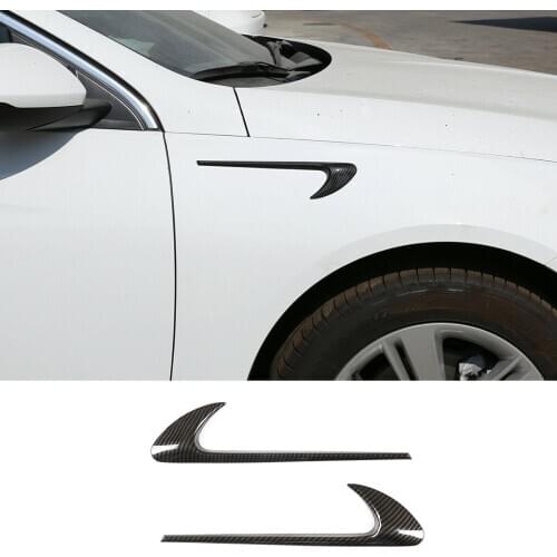 Black 1 Pair ABS Carbon Fiber Style Side Air Vent Fender Frame Cover Decor Fit for Benz C E GLC W205 W213 X253