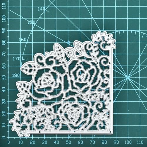YaMinSanNiO Flower Lace Corner Metal Cutting Dies Scrapbooking Album Embossing Stencil Die Cut Diy Make Home Decoration New 2020