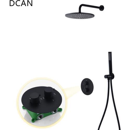 DCAN Black Shower Systems