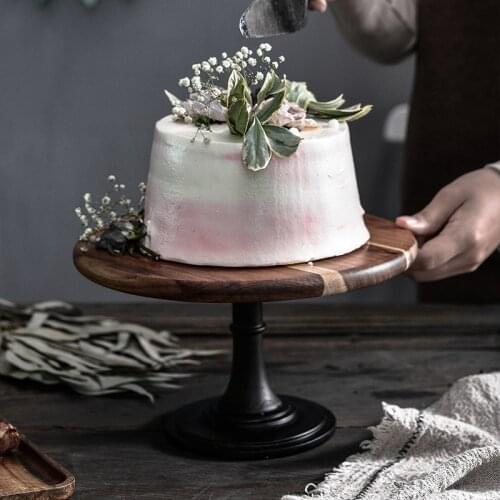 Wooden Plate Cake Stand Plateau For Wedding Decoration Removable Cake Stand Plates For Dessert тарелки для еды Plates