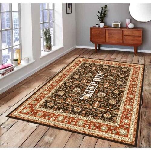 KEEP OFF 93 Classic Patterned Carpet , Fan Carpet Non Slip Floor Carpet,Teens Carpet,Area Rug