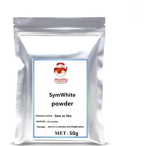 Hot sale 377 SymWhite Powder 99% Natural skin whitening makeup face stickers glitter Anti oxidant Phenylethy Resorcinol