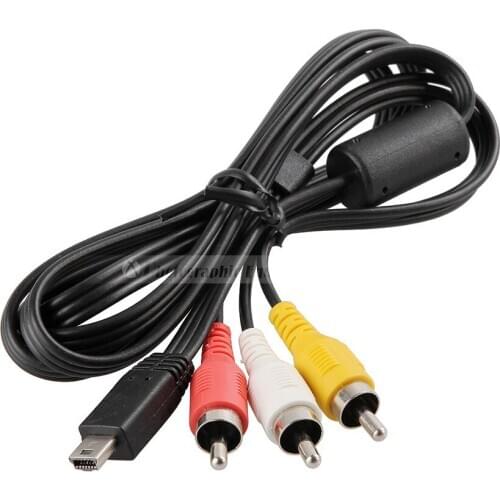 10PCS For Canon Camera AV Cable Audio Video to 3 RCA for 6D 7D 60D 70D 100D G1X G1X Mark II