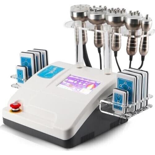Vacuum cavitation system 6 in 1 Ultrasonic lipolaser body slimming machine laser lipolysis weight loss
