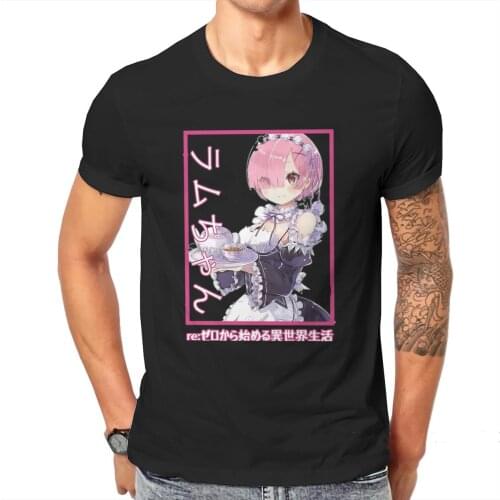 Re:Zero Starting Life In Another World Ram Classic T Shirt Classic Tshirt Men Cotton Tees Harajuku Streetwear