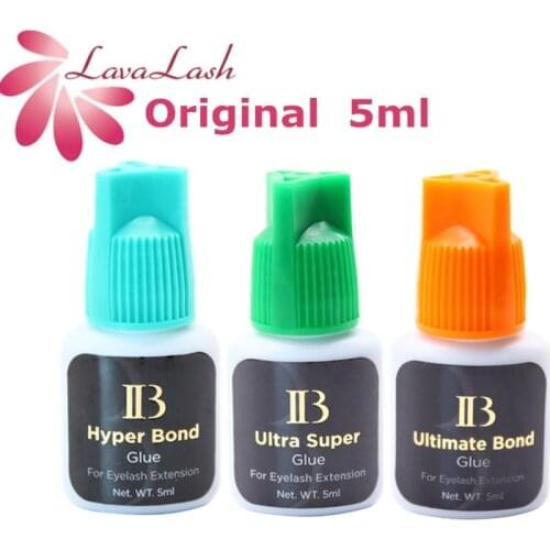 Korea IB Eyelash Extension Glue Hyper Bond Ultra Super Ultimate Bond glue Cyan Green Orange Cap False Eyelash Original Glue 5ml