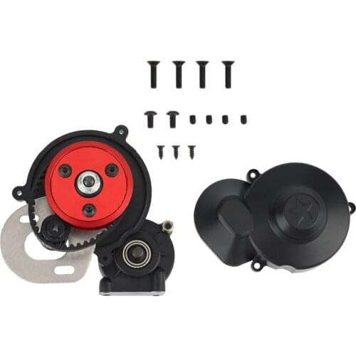 Belt Drive Gearbox Transmission Box with 3.2mm Motor Gear for Axial SCX10 SCX10 II 90046 90047 1/10 RC Crawler Car