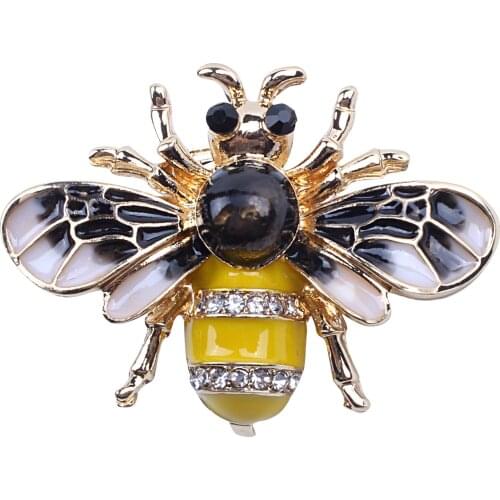 Fashionable Bumble Bee Crystal Brooch Pin Costume Badge Party Jewelry Gift Fashion bee