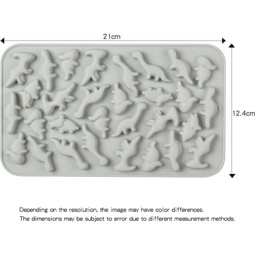 New Silicone Chocolate Mold 30 Dinosaur Baking Tools Non-Stick Silicone Cake Mould Jelly Candy 3D DIY Molds Kitchen Accessories