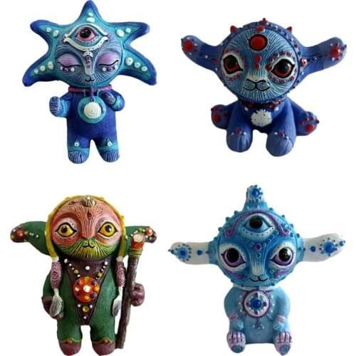 New Kawaii Elf Statue Handmake Creatures From A Fantasy World Elf Resin Garden Statue Outdoor Garden Desktop Home Decor