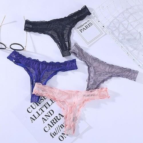 New Sexy Transparent Panties Underwear Woman Thong G-String T-back Female Sexy Women Underwear Seamless Thongs Mesh Panties