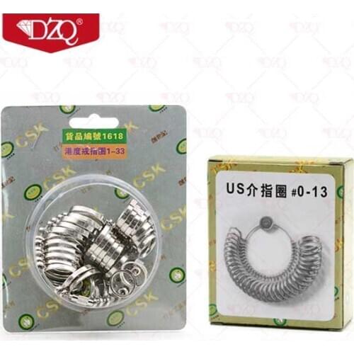 Wholesale metal Hk ring sizer measuring gauging tools finger sizer jewelry ring sizer