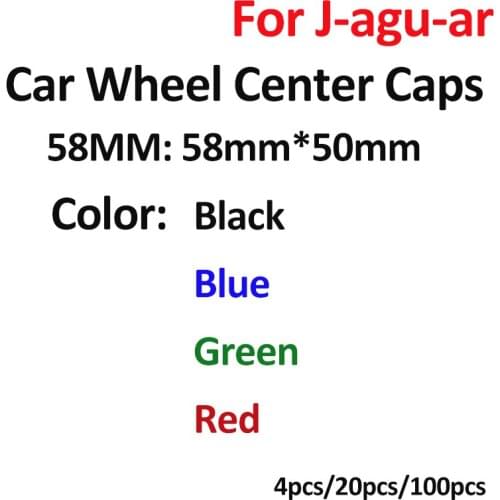 Original car-styling 58mm 5.8cm Car Wheel Hub Caps Auto Rims Emblem Wheel Hub Caps for XF XJ XJS XK S-TYPE X-TYPE OEM