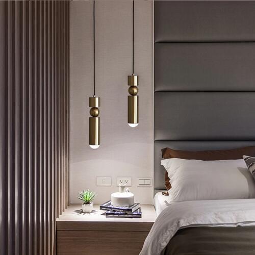 Bedside Pendant Lamp Bedroom Modern Minimalist Nordic Lamps Artistic Lights Creative Personality Restaurant Led Light Fixtures