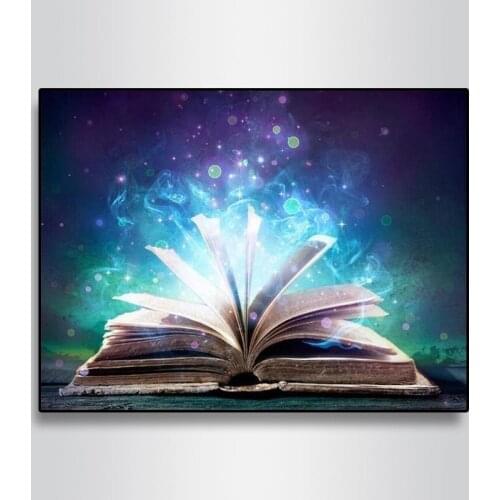 Full Square/Round 5d Diy Diamond Painting Cartoon Books Night Dream Diamond Embroidery Picture Of Rhinestone Decor Home
