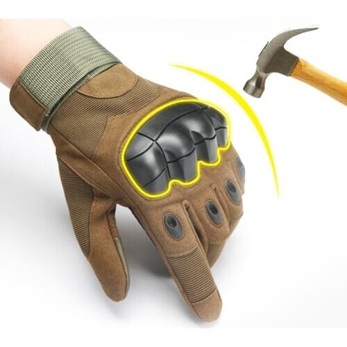 Military Tactical Full Finger Work Gloves Touch Screen Paintball Airsoft Hard Knuckle Outdoor Climbing Riding Army Combat Gloves