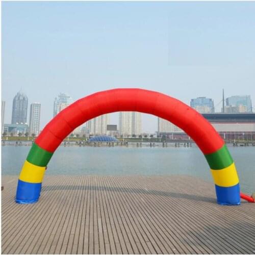 Ad Discount 20ft*10ft D=6M/20ft inflatable Rainbow arch Advertising