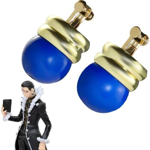 Hunter Hunter Kulolo lushilufelu Cosplay Anime Earrings Phantom Troupe Costume Props Ear Stud Jewelry Fans Collections