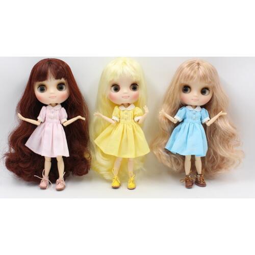 Middie Blyth doll colour flower dress ,skirt,Suitable for 20 cm Middie Blythe doll clothes