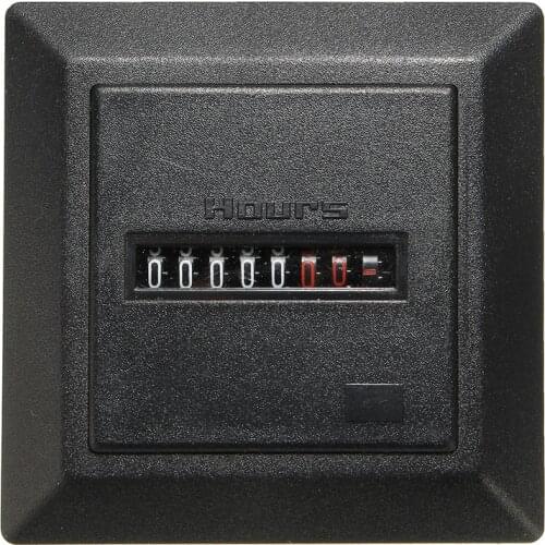 Electric Black Automobile Timer Square Counter Industrial Digital Timer 50HZ 0.3w AC 220-240V50Hz Hour Meter Hourmeter Gauge