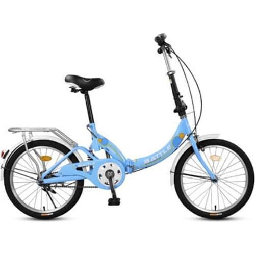 Recreational Bicycle 20 Inch Folding Bicycle Bike Adult Student Light and Portable Small Mini Bicycle