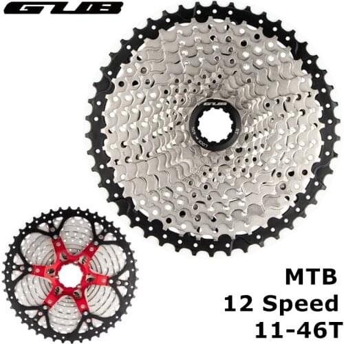 GUB Bicycle Cassette 12 Speed MTB Bike Freewheel 11-46T Mountain Bicycle Cassette for Shimano Bike Cassette Flywheel