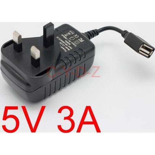 High quality 100piece USB charger 3A usb power adapter UK Plug 5V 3A travel wall charger