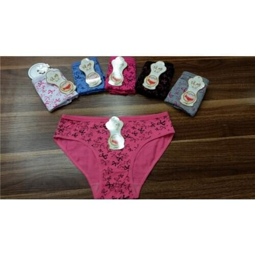 Jian Peng kawaii printed low-Rise briefs underwear women sexy panties lady Modal solid and durable underpants