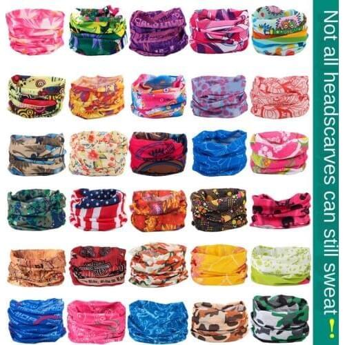 Magic turban Hiking Scarf Sport Headwear Women Reversible Bandanas Turban Hand Band Magic Scarves Outdoor Cycling Headband