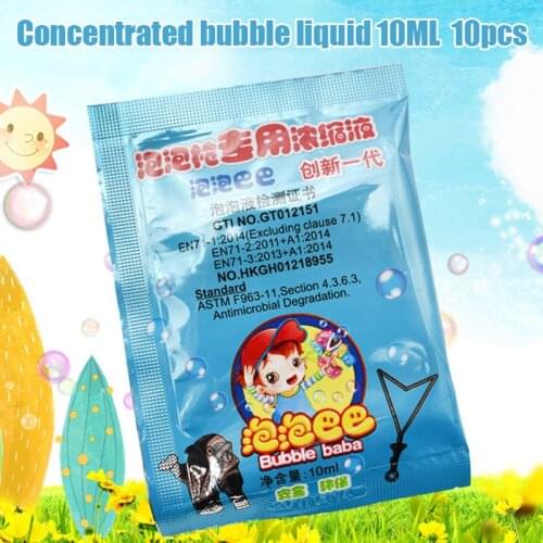 10 PCS 10ML Bubble Liquid Soap Bubble Liquid Bubble Toy Replenisher NSV