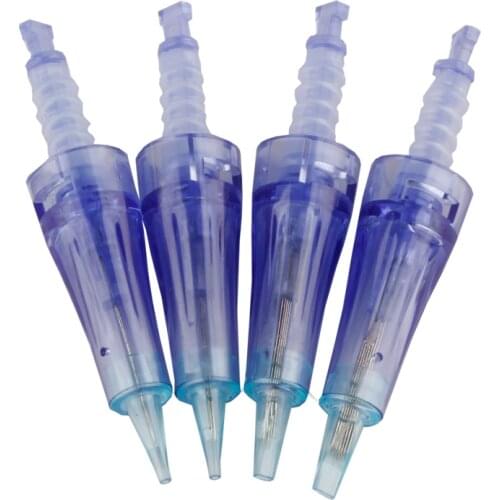 100pcs dr pen A6 Bayonet Cartridge Needle 1 3 5 7 9 12 24 36 42Pin Nano Micro Needles for Semi Permanent Makeup Machine Dr.Pen