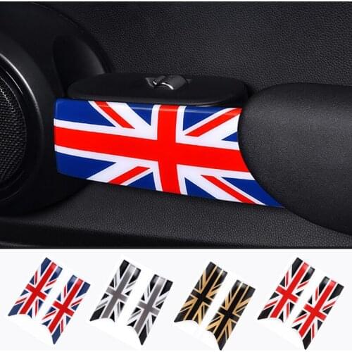 2pcs Interior Door Handle Cover ABS Housing Case Car Decorations Sticker For MINI Cooper S F56 Hatchback Car Accessories