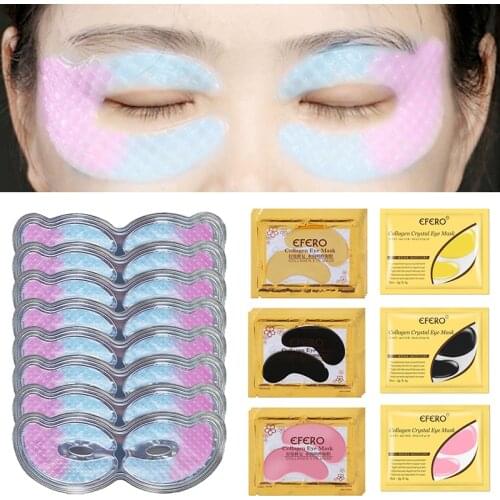 3/5/7/10Pairs Crystal Collagen Eye Mask for Face Care Mask Under the Eye Patches Remove Dark Circle Puffiness Anti-Aging Wrinkle